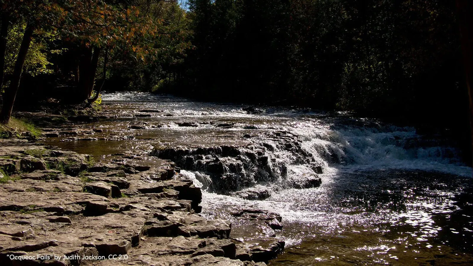 “Ocqueoc Falls” Photo by Judith Jackson, CC 2.0